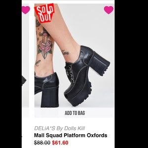 Delias by Dollskill platform oxfords